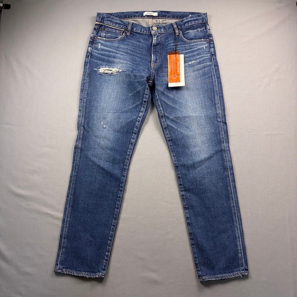Moussy Vintage Jeans Size 31 Swillburg Skinny Dark Wash Distressed NWT New